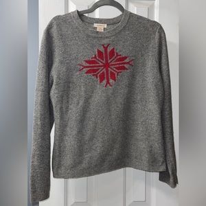 Sundance lambswool snowflake sweater medium